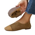 thumbnail image 5 of Willtoo Slip On Flats Shoes for Women Comfortable Round Toe V Cut Casual Ballet Flats Soft Walking Shoes Lightweight Breathable Shoes, 5 of 6