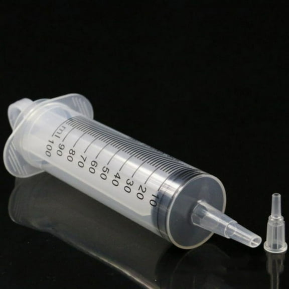 Magazine Large Plastic 100/150 ML Syringe Animal Feeding Garden Watering Essential Oil Separator Syringe No Needle,Non-Sterile