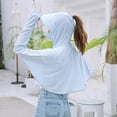 thumbnail image 4 of Ladies Sunblock Jacket UPF50 Sunblock Shirt Sunblock hood pocket, 4 of 5