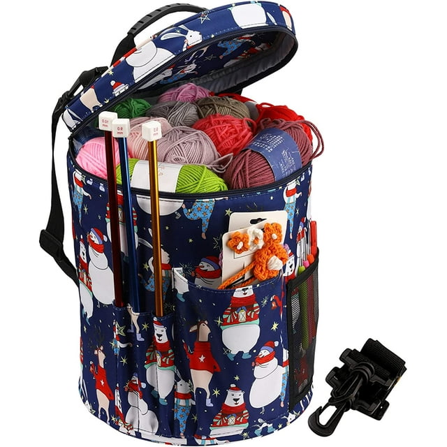 Bolsa de Tejer JanHm Para Almacenamiento de Lana y Agujas