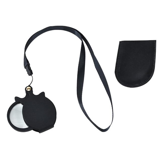 Lupa plegable de 10x, lente de 64mm de diámetro- mejor lupa portátil Premium para lectura, inspección, manualidades, tareas Sunnimix Lupa de bolsillo
