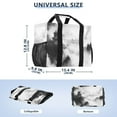 thumbnail image 3 of Traditional Chinese Ink Landscape Reusable Grocery Bags with Handle Side Pocket Waterproof Shopping Portable Tote, 3 of 8