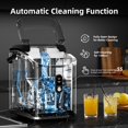 thumbnail image 3 of FREE VILLIGE Nugget Ice Maker Countertop with Soft Chewable Ice, Portable Sonic Ice Maker with Basket and Scoop, Removable Top Cover, Auto-Cleaning for Home/Party/RV/Camping (Stainless Steel Silver), 3 of 9