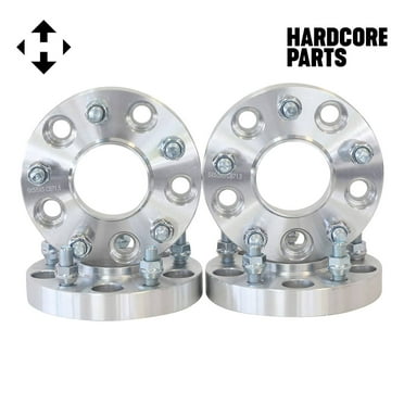 4 QTY Hubcentric Wheel Spacers Adapters 1" 5x5 (5x127) with 1/2-20 threads - Compatible with Jeep Wrangler JK (All Models) 2007-2017, Jeep Grand Cherokee 1999-2010, Jeep Commander 2006-2010