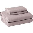 thumbnail image 1 of Brushed Microfiber Sheet Set, Extra Soft with Natural Texture, 4-Piece, Queen, Purple, 1 of 10