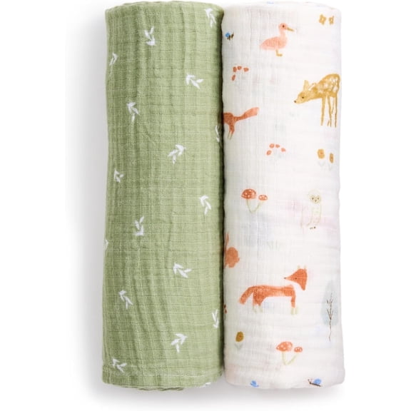 aden   anais essentials cotton muslin swaddle blanket 2 pack