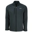 thumbnail image 2 of Men's Cutter & Buck Heather Black New York Jets Peshastin Eco Fleece Recycled  Full-Zip Jacket, 2 of 3