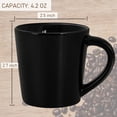 thumbnail image 3 of czcpp-4 oz Espresso Cups Set of 2, Ceramic Coffee Mugs Demitasse Cups for Espresso and Tea, Small Espresso Mugs for Shot of Coffee, Espresso Coffee Cups with Handles, Gift for Coffee Lovers - Black, 3 of 4