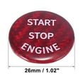 thumbnail image 3 of Red Car Start Stop Engine Switch Button Cover Cap for BMW E53 E60 E61 E63 E64 E65 E66 E70 E71 E72 E81, 3 of 6