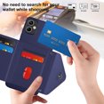 thumbnail image 6 of for Samsung Galaxy A05 Wallet Case with Card Holder, Elegant Durable PU Leather Protective Magnetic Closure Flip Phone Cover Kickstand RFID Blocking for Women Girls for Galaxy A05, Blue, 6 of 9