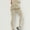 Beige, variant on Lilgiuy Women's Color Hip-lifting Sports Fitness Running High-waist Yoga Pants for Sweater Coat or Jacket