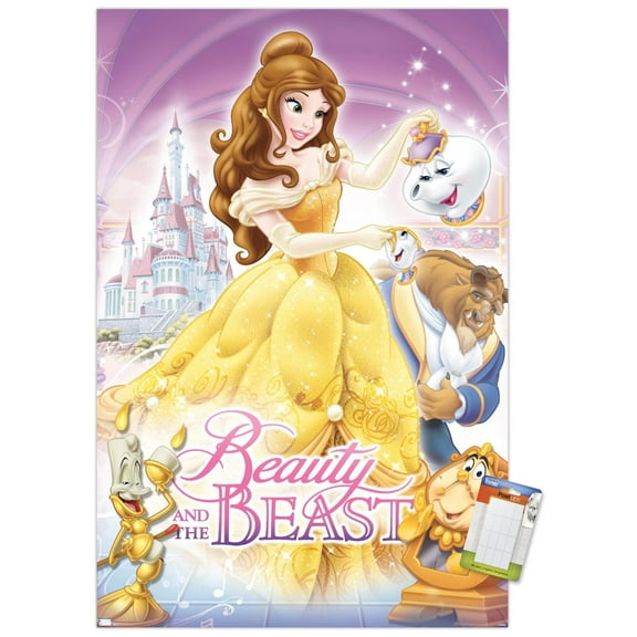 Disney Beauty And The Beast - Cover Wall Poster, 14.725" x 22.375"