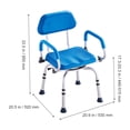 thumbnail image 5 of KFFKFF Swivel Shower Chair with 360-Degree Rotation, Adjustable Seat with Pivoting Arms & Padded Design for Shower or Tub, Non-Slip Rotating Bath Chair for Seniors and Individuals with Disabilities, 5 of 9