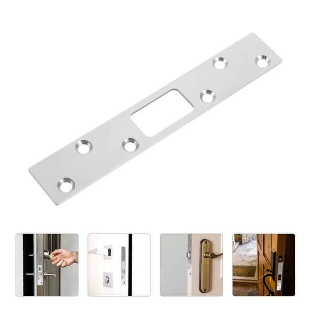 unbranded De Refuerzo Para Puerta Interior De Inoxidable Color Plata Para Mayor Seguridad Y Durabilidad