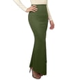thumbnail image 2 of Dianli Gifts Maxi Skirt Bodycon High Waist Stretchy Midi Retro Fish Tail Ruffled Hem Elastic Waist Elegant Office To Evening Casual Pull On Long Skirt With Slimming Fit Maxi Skirt Bodycon, 2 of 7