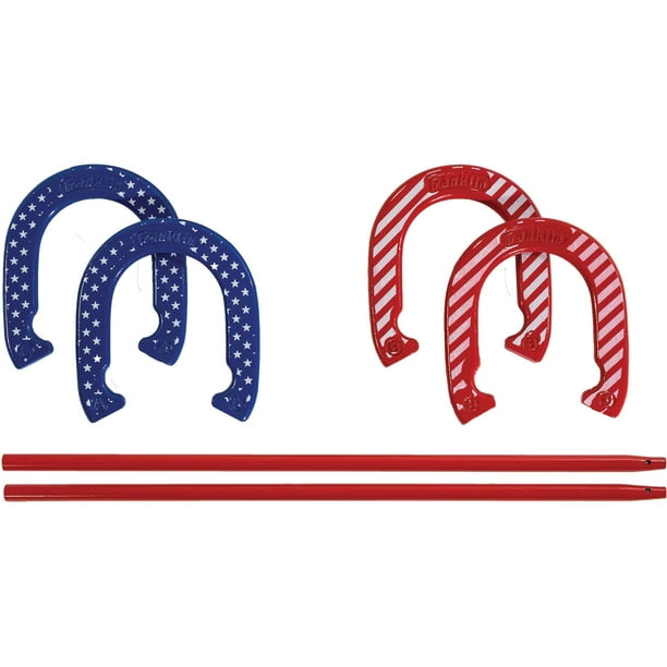 Franklin Sports American Series Horseshoe Set Steel Horseshoes