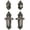 Antique Pewter, variant on Grandeur 823043 Grande Victorian Solid Brass Right Handed Single Cylinder Keyed Entry