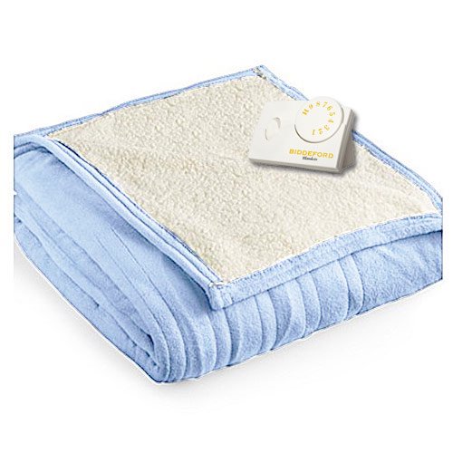 Biddeford MicroPlush Sherpa Analog Electric Heated Blanket Walmart