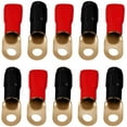 thumbnail image 2 of Details about Absolute GRT00-100 1/0 Gauge Crimp Ring Terminals Connectors 100-Pack (Red Black), 2 of 4