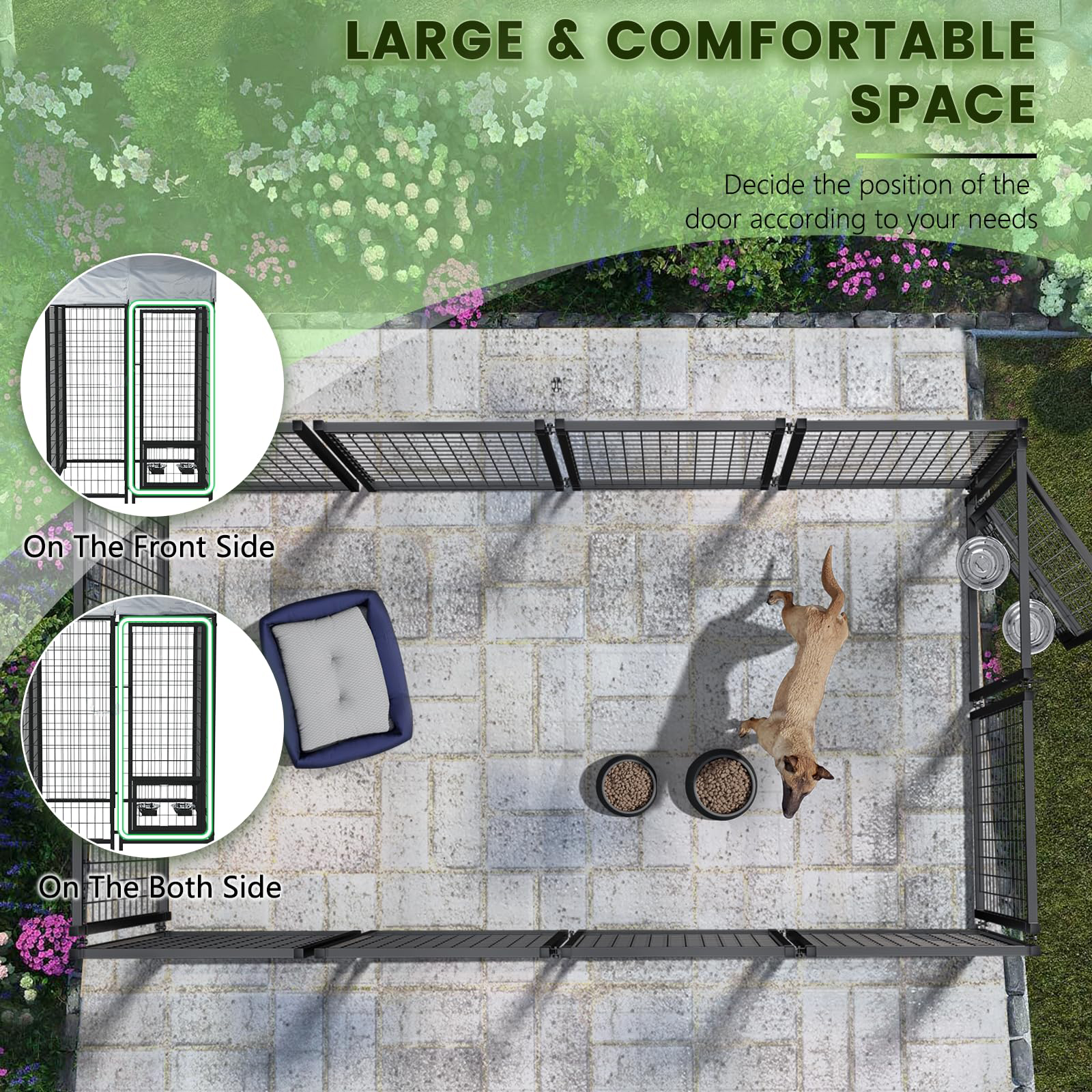 Waleaf Outdoor Dog Kennel, Large photo 5