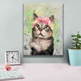 thumbnail image 4 of Epic Graffiti 'Flower Crown Tabby Cat 4' by Furbaby Affiliates, Canvas Wall Art, 12"x16", 4 of 8