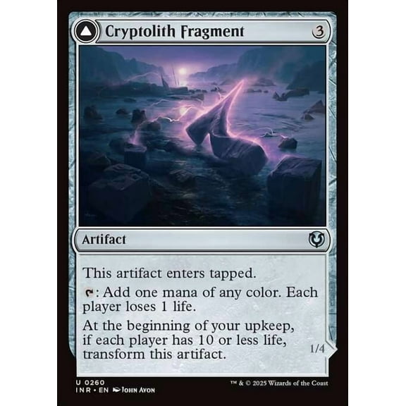 MtG Innistrad Remastered Uncommon Cryptolith Fragment // Aurora of Emrakul #260
