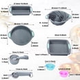 thumbnail image 6 of 45 Piece Silicone Bakeware Set for Cake, Bread, Cupcake Baking, 6 of 9