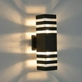 thumbnail image 3 of Moderno LED para exterior, aplique de pared hacia arriba y hacia abajo, enchufe E27, doble cabezal, accesorios de iluminación de pared exterior, luces Con almohadil impermeable Macarena Luz de pared, 3 of 8