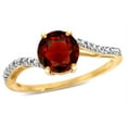 thumbnail image 2 of Star K � Round 7mm Garnet Bypass solitaire engagement promise ring, 2 of 9