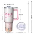 thumbnail image 2 of 40 Oz Insulated Mug Chaos Coordinator Gift - Stainless Steel Tumbler with Handle & Straw, Funny Cute Coffee Cup for Boss, Coworker, Teacher, Nurse, Mom, Best Friend, Idea, 2 of 5