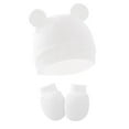 thumbnail image 4 of 4 Pack Newborn Baby Hats Mittens Set for Boys Girls Hospital Hat Beanie Infant Caps Baby Gloves for 0-6 Months, 4 of 6