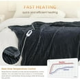 Reaks Heated Blanket Throw 50" x 60" Electric Blanket with 4 Fast