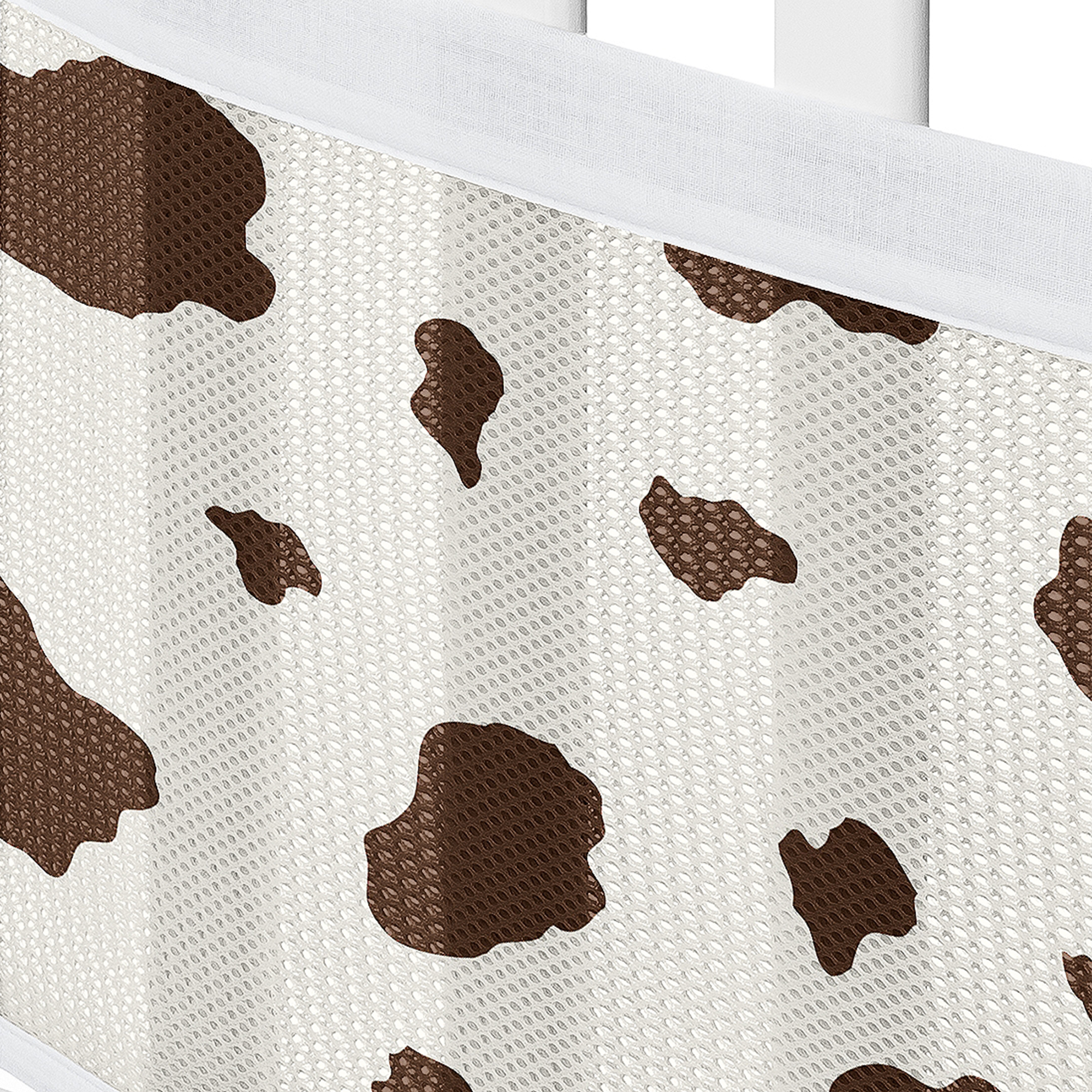 Sweet Jojo Designs + BreathableBaby Wild West Cowboy Off White Brown Breathable Mesh Crib Liner Pad