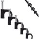 thumbnail image 1 of 500 clips de cable redondos negros, abrazaderas de brida para cables, sujetadores y organizador de cables redondos, tamaño: 4 mm, 6 mm, 7 mm, 8 mm, 10 mm, 1 of 5