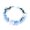 Blue, variant on KUIZAP Bohemian Style Woman Hair Flower Crown Wedding Party Hair Wreath Garland Girls Flower Headband Brown Hair Accessories(Blue)