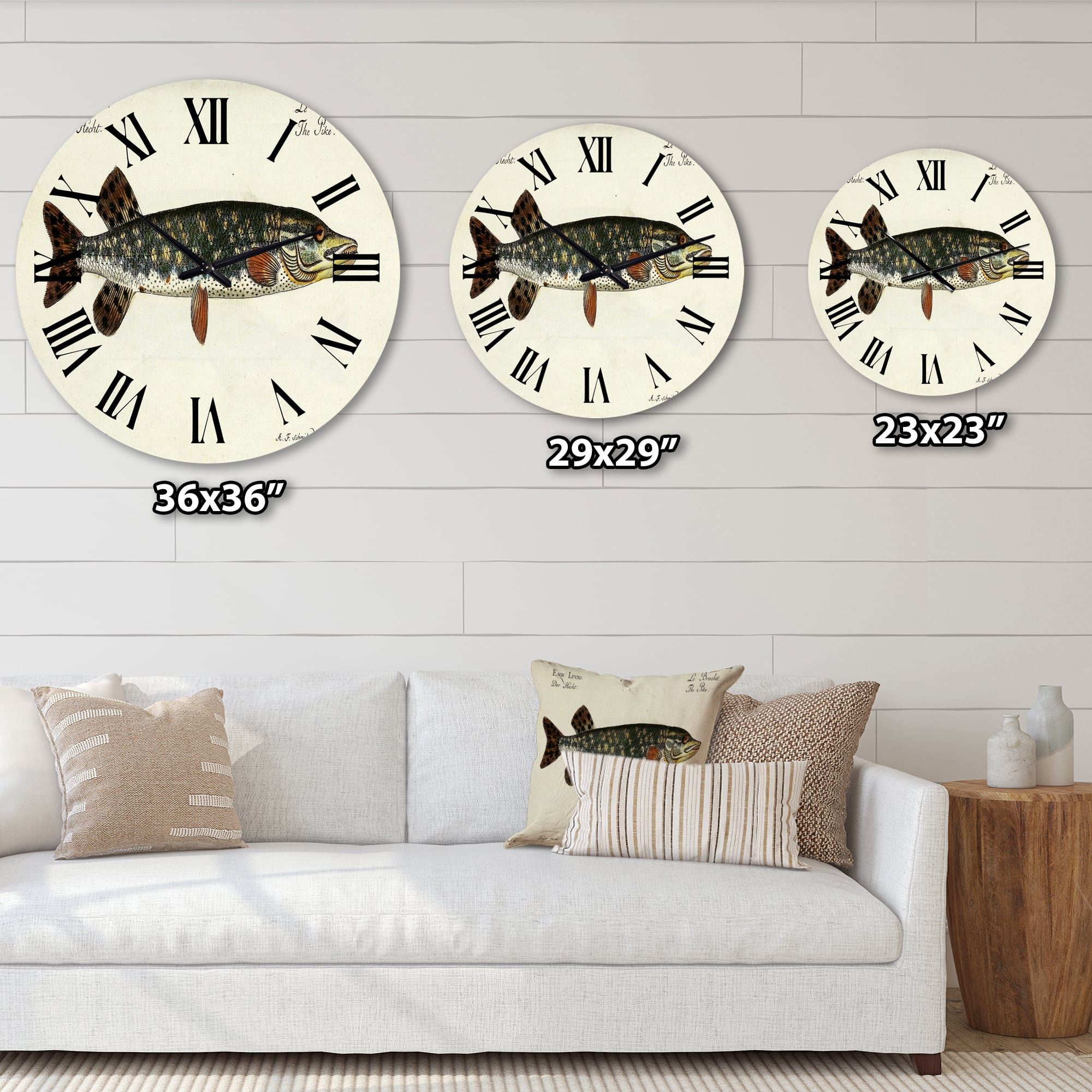 Designart 1 in Coastal Wall Clock