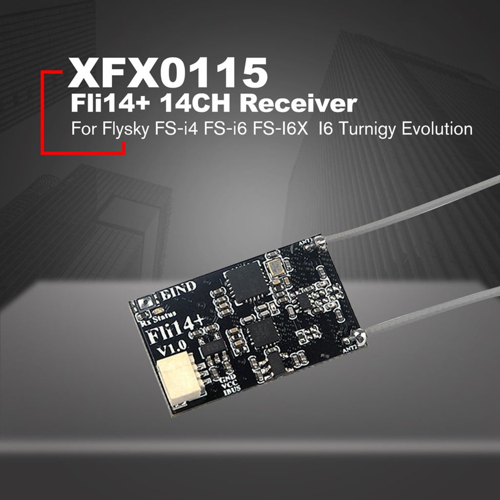 Fli14 14CH Mini Receiver for Flysky FS-i4 FS-i6 FS-I6X FS-i6S Transmitter 