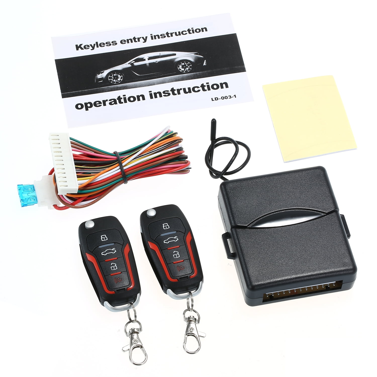 Universal Car Remote Central Lock Car Alarm With Remote Control Keyless Entry System 