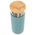 thumbnail image 2 of PAMINGONO Bamboo Glass Cups with Lid and Straw Feature for Daily Use 1Pack 7.0In, 2 of 10