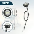 thumbnail image 6 of Unique Bargains Truck LED Trailer Lights 24V Plastic Round Waterproof Marker Lights White 8 Pcs, 6 of 6