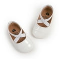 thumbnail image 3 of nvzhuang Infant Baby Girls Princess Shoes, Cute Bowknot  Adorable Wedding Dress Shoes, 3 of 7