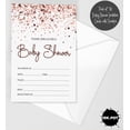 thumbnail image 2 of InkdotpotPack of 30,Boy/GirlBabyShower Party Collection,Baby Shower InvitationCards,Fill in the Blank Invites WIth Envelopes,Confetti ThemeParty Supplies, 2 of 6