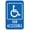 Warning Sign 5, variant on Handicap Van Accessible Parking Sign - 8"x12", Metal Security Decor for Home, Business, Yard, Easy to Mount