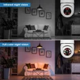 thumbnail image 5 of Jqimn 2.4GHz Light Bulb Security Camera, 1080P Security Cameras Wireless Outdoor, Color Night Vision, AI Motion Detection, Audible Alarm, Two-Way Talk, Easy Installation, 5 of 8