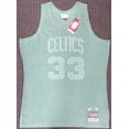 thumbnail image 4 of Boston Celtics Larry Bird Autographed Green Mitchell & Ness Washed Out Swingman Jersey Size L Beckett BAS 177710, 4 of 5