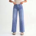 thumbnail image 5 of EMMIOL Women's Mid-Rise Stretchy Baggy Jeans Trendy Y2K Straight Leg Boyfriend Jeans Loose Fit Wide Leg Casual Denim Trousers, 5 of 6