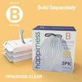 thumbnail image 3 of happimess HPM1009B Roland Mini 2.6-Gallon Step-Open Trash Can with Soft-Close Lid, Modern, Minimalistic, Fingerprint Proof for Home, Kitchen, Laundry Room, Office, Bedroom, Ba, 3 of 6