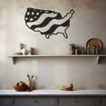 thumbnail image 4 of LaModaHome Flame-Inspired Metal Wall Art, Patriotic America Love Theme, Perfect for Christmas Gift, Unique Handcrafted Decor, Chic Metal Wall DecorHome Decoration Gift -11.8"x18.9"/30x48cm, 4 of 5