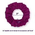 thumbnail image 5 of Scrunchies Cotton Knit Jumbo Size Ponytail Holder Made in USA Scrunchie King Magenta, 5 of 6