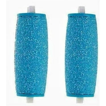 Replacement Rollers Heads Refills for Electric Foot File, Compatible with Scholl Express Pedi Foot File, Extra Coarse, Regular and Smooth (Blue Regular Coarse, 2)